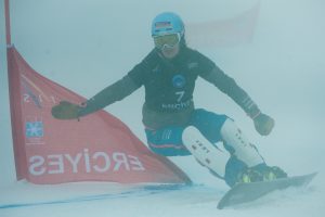 Patrizia Kummer fährt im Nebel von Kayseri beim Weltcuprennen im Februar 2016 einen 5. Rang heraus.