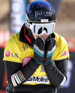 10. März 2012 - La Molina, Spanien - Weltcupsieg #6 - Nach 5 Weltcupsiegen im Parallel Slalom ist die Freude bei Patrizia Kummer über ihren ersten Weltcupsieg im Parallel Riesenslalom unglaublich gross! Speziell, weil dieser Sieg ihr im zweitletzten Rennen der Saison einen fast nicht mehr einzuholenden Vorsprung in der Gesamtwertung einbringt.
